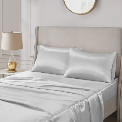 Madison Park Essentials Satin Luxury 2 PC Pillowcases-image