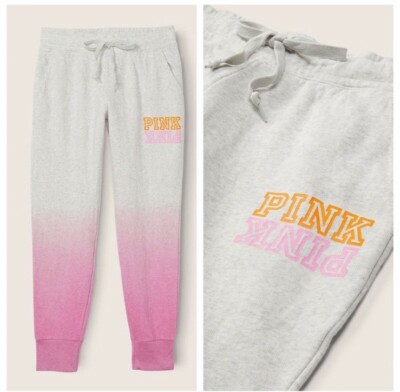 VS VICTORIAS SECRET PINK SKINNY JOGGER LEGGING SWEAT PANT TIGHT DIP DYE XXL-image