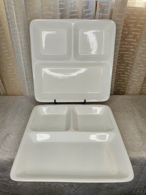 Studio Nova Large Square divided Serving Dish plate, set of 2-image