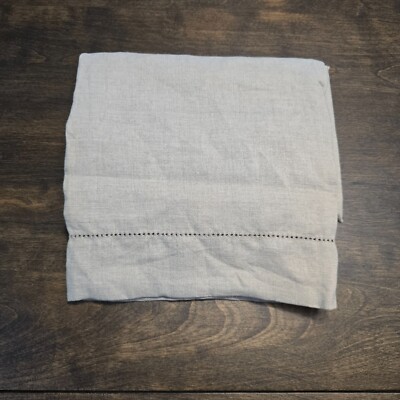 POTTERY BARN BELGIAN FLAX LINEN SHAM, STANDARD ~ DARK FLAX-image