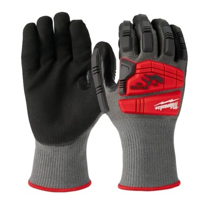 Milwaukee 48-22-8983 Nitrile Dipped Impact Lvl2/Cut Resistant Gloves A5- XL-image