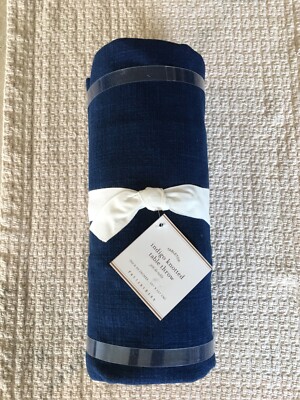Pottery Barn Indigo Knotted 50 x 50 Table Throw NWT-image