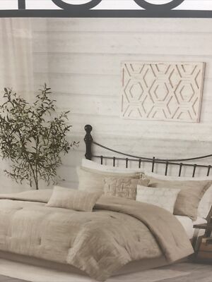 Madison Park 7 Piece Comforter Set Queen Size khaki-image