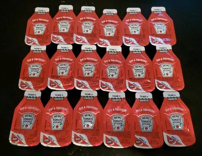 HEINZ TOMATO KETCHUP DIP & SQUEEZE 0.95 oz (27g) Large Packet (Lot of 24)-image