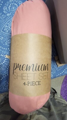 Ienjoy Home Premium Sheet Set Twin Clay 4 Piece-image