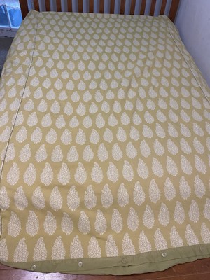 Pottery Barn Duvet Cover Paisley Pattern California King 96X93 Button Close-image