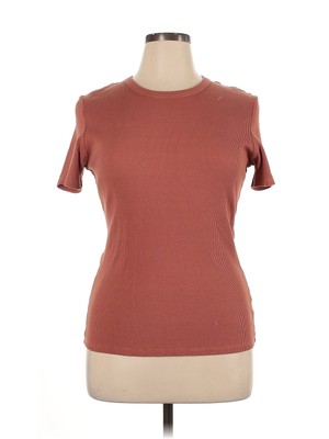 Dip Women Brown Short Sleeve Turtleneck XL-image