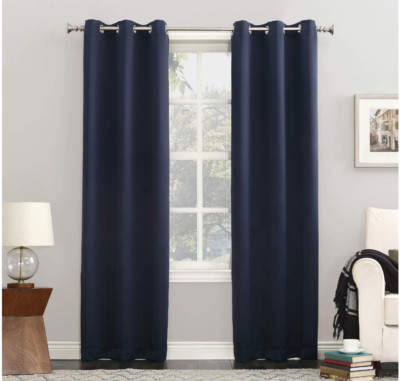SUN ZERO Easton Energy Saving Blackout Grommet 1 Curtain Panel 40x95