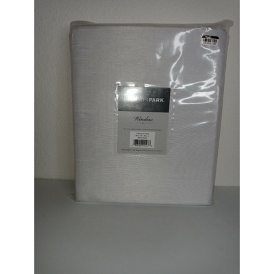 Madison Park 50''x 84'' Polyester Solid Faux Silk Twisted Tab Blackout Panel-image