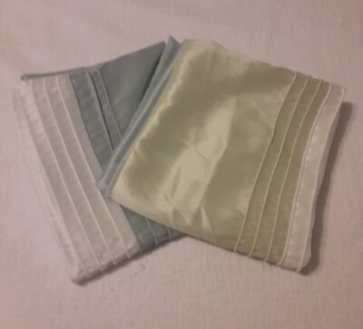 Madison Park Silky Pillow Shams x 2 Clean lines Sateen Finish-image