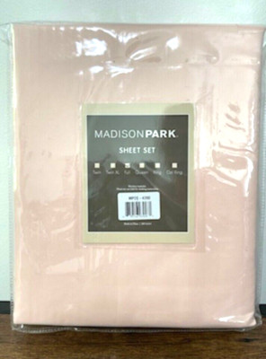 NEW Madison Park 3M Microcell All Season Pink Blush Lightweight Sheet Set FULL-image