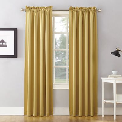 Sun Zero Barrow Energy Efficient Rod Pocket Curtain Single Panel-image