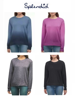 Splendid Ladies' Crewneck Long Sleeve Pullover Sweater, Top, NEW-image