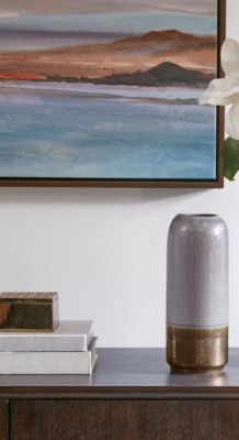 Madison Park Amelia Light Grey Vase 13