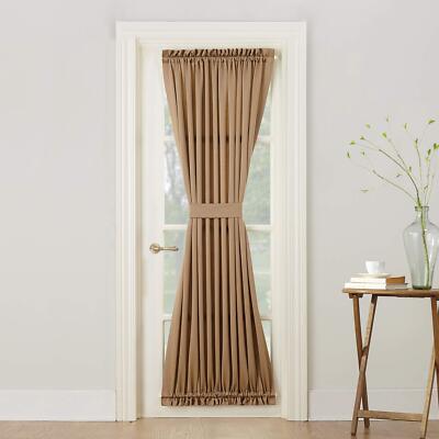Sun Zero Barrow Energy Efficient Rod Pocket Door Curtain Panel 54