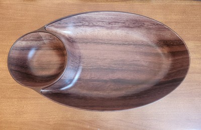 Faux Wood Chip N Dip Bowl - Our Table - Large 16