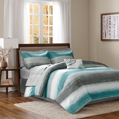 Madison Park Essentials Saben Comforter Set with Cotton Bed Sheets-image