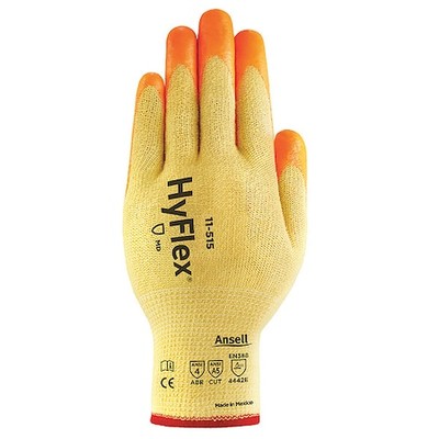 Ansell 11-515 Hi-Vis Cut-Resistant Coated Gloves, Cut Level A5 ,Dipped ,Foam-image