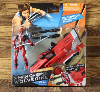 2009 Marvel DEADPOOL With Missile Cannon X-Men Origins Wolverine Comic Series -image