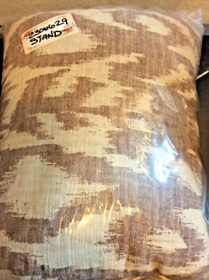 Pottery Barn one (1) Ikat Jacquard Standard Quilted Sham Fig NWOT-image