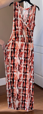 LA Basic Sz M/L Tee Shirt Dip Dye Tie Dye Dress Super HOT!-image