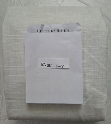 Pottery Barn 3-in-1 Pole Top Custom Emery Blackout Lining 1-Curtain 36