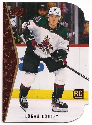 Logan Cooley 23-24 Upper Deck 2- Upper Deck SP 94-95 Rookie Tribute Die Cut Red-image