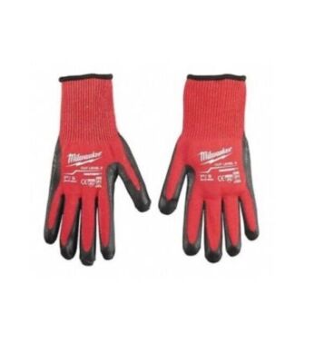 Milwaukee 48-22-8903P US Size XL Level 1 Cut Resistant Work Gloves - 5 gloves --image