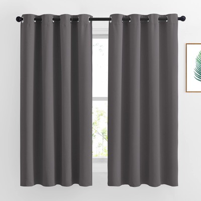 Blackout Curtains for Bedroom 63 inch Length 2 Panels - Window Treatment Ther...-image