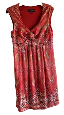 K. STUDIO COLLECTION Slvls Dress - 6 - Sweetheart Neck w/Knot, Underbust Seaming-image