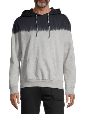Sovereign Code Men's Avenue Heathered Dip-Dye Hoodie in Heather Grey-XL-image