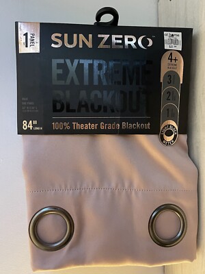 Sun Zero Extreme Blackout 100% Theatre Grade Blackout Curtain -image