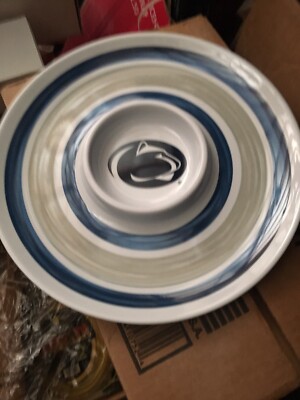 Penn State Chip And Dip Plate Platter Melamine NEW-image