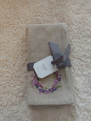 pottery barn Monique Lhuillier Provence napkin Set of 4 original $56-image