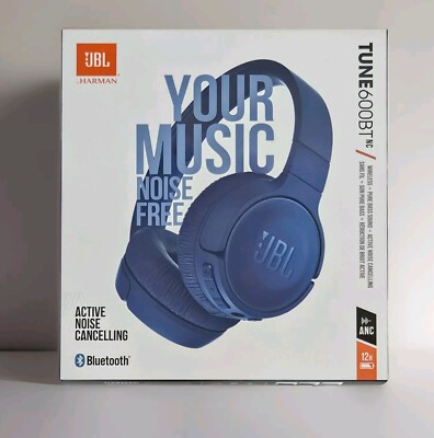 JBL Harman Tune 600BT Bluetooth Headphones - BLUE -  BRAND NEW - SEALED-image