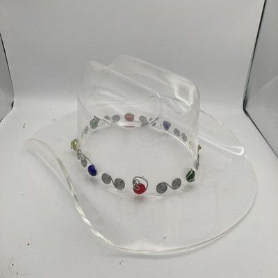 Large Clear Cowboy Hat | Perfect for Home Decor, Chips and Dip, Ice Bucket/Co...-image