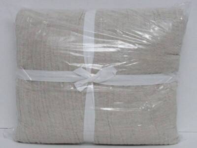 Pottery Barn Cloud Duvet Cover Full Queen Flax Color New-image