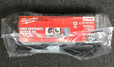 Milwaukee  48-73-8744B Cut 4 High Dexterity PU Dip Gloves XXL 12Pk (New)-image