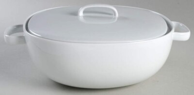 Rosenthal Moon White Square Covered Vegetable Bowl w/Lid Studio-Linie Germany-image