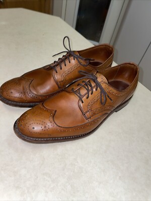 ALLEN EDMONDS Madison Park Leather Wingtip Oxford 9728 Shoes Men's Size 9.5-image