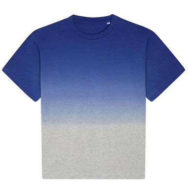 Dip Dye Related Double Color Shaded Ink Immersion T-Shirt Unisex-image