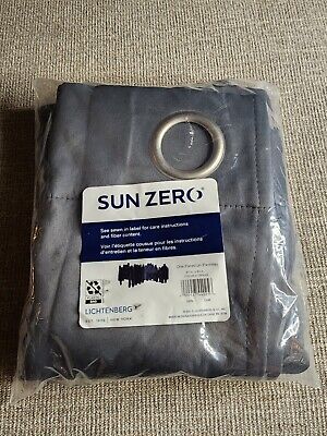 Sun Zero Lichtenberg One Panel 40 x 63 Grommet Charcoal Returned Item Read Descr-image