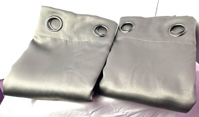 SUN ZERO LICHTENBERG BLACKOUT GROMMET ONE PANEL PAIR, Gray, 104 in x 84 in-image