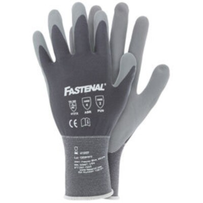 L Series 262LF Gray Knitwrist Textured Nylon/Spandex Micro Foam Nitrile- 6 Pack -image