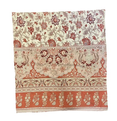 Pottery Barn Full Duvet Cover w Standard Pillow Sham Autumn Colors Cotton Linen-image