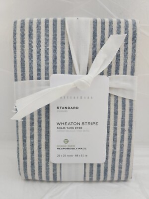 Pottery Barn Standard Wheaton Stripe 1-Sham 26