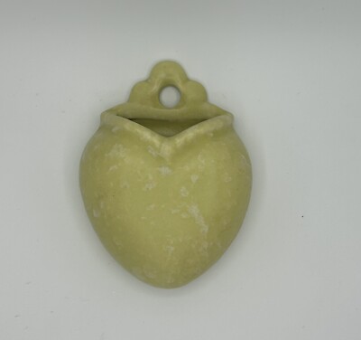 VTG. MID CENTURY MODERN  HEART SHAPED WALL POCKET VASE - GERMANY #716-image
