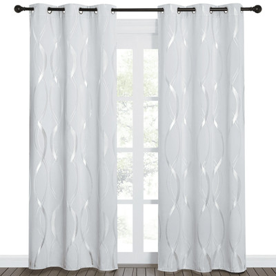 Grommet Blackout Curtains Thermal Insulated Energy Efficient Drapes for Bedroom -image