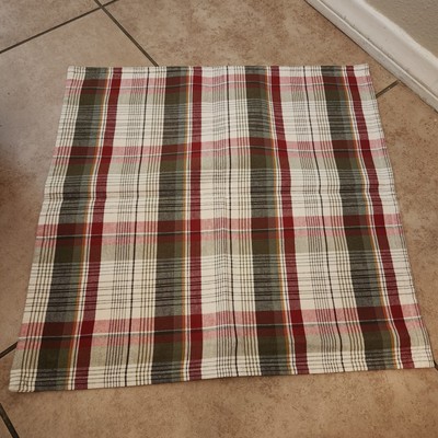 RARE Pottery Barn Christmas Kirkwood Plaid 20