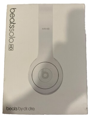 Original Box ONLY for Beats by Dr. Dre Solo HD White Headphones  NICE!!!-image